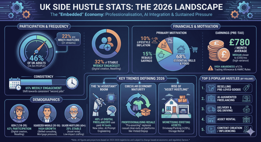 side hustle jobs in UK 2026